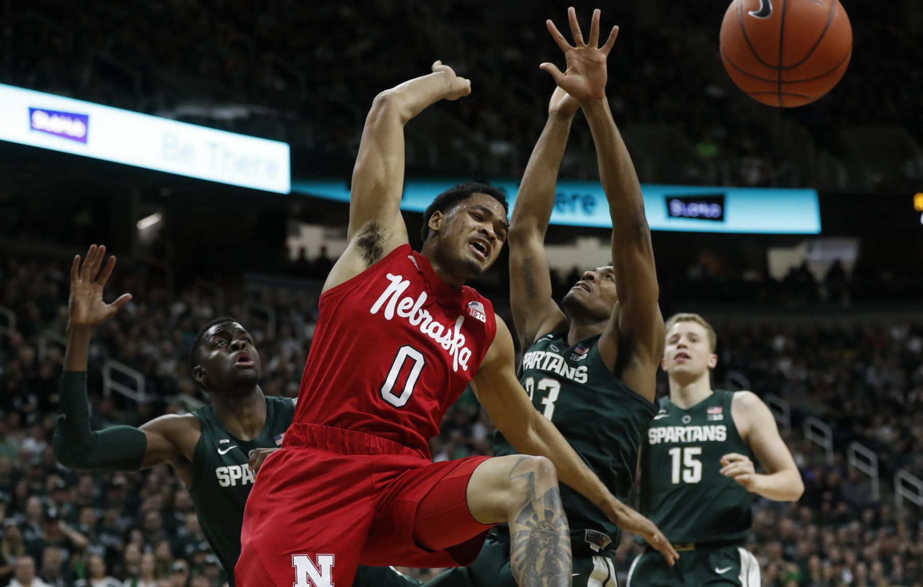 Nebraska Michigan St Basketball
